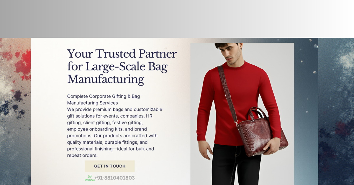 “Premium backpack by Quivi Enterprises – bags manufacturer in Mumbai & corporate gifting supplier”