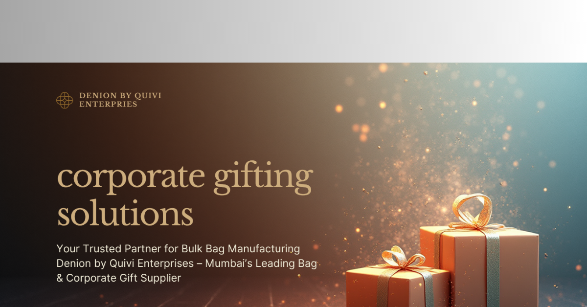 “Premium bags by Quivi Enterprises – leading bags manufacturer in Mumbai and corporate gifting supplier”
