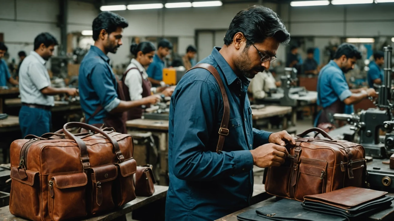 Leather Laptop Bag – Premium leather laptop bag by Denion, manufactured in Mumbai.